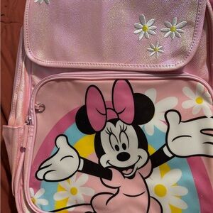 Disney Minnie Mouse Pink and Rainbow Kids Backpack